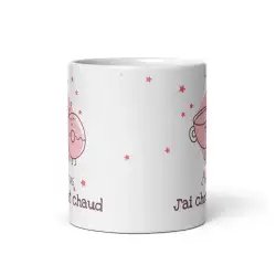 Mug "J'peux pas j'ai chocolat chaud" | Cadeau Humour & Cocooning