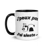 Mug "J'peux pas j'ai sieste" Panda | Version Design Noire