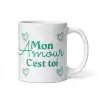 Mug "Mon amour c'est toi" | Cadeau Couple Vert Sincère