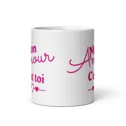 Mug "Mon amour c'est toi" | Cadeau Romantique Rose Tendre