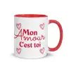 Mug "Mon amour c'est toi" | Cadeau d'Amour Rouge Passion