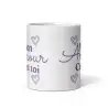 Mug "Mon amour c'est toi" | Cadeau Romantique Mauve