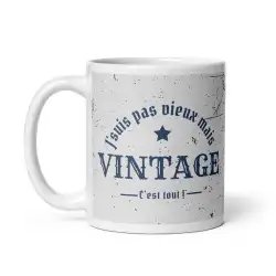 Mug Homme "Pas Vieux" | Cadeau Anniversaire & Retraite Humour