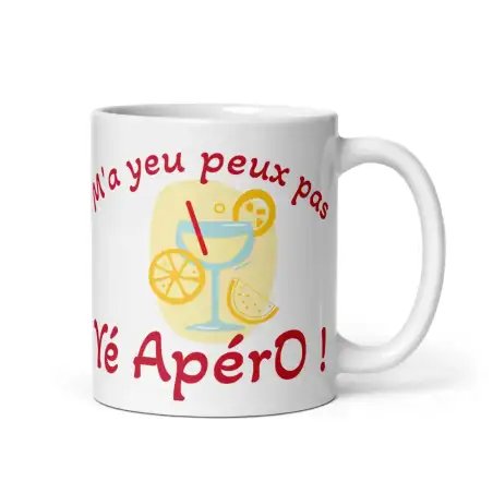 Mug "J'ai Apéro" Accent Italien | Cadeau Humour Apéritif