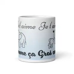 Mug "Je t'aime gros comme ça" | Le Cadeau de Couple Adorable