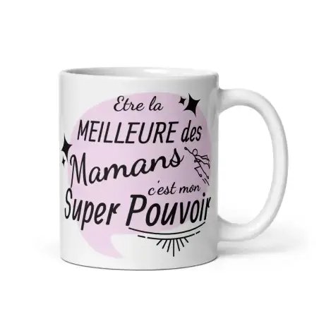 Mug "Maman Super Pouvoir" | Cadeau Super Maman
