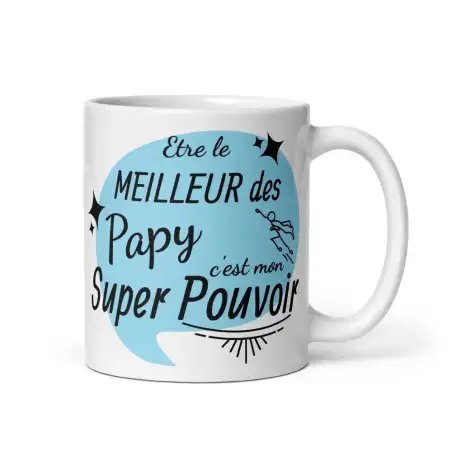 Mug "Papy Super Pouvoir" | Cadeau Super Papy