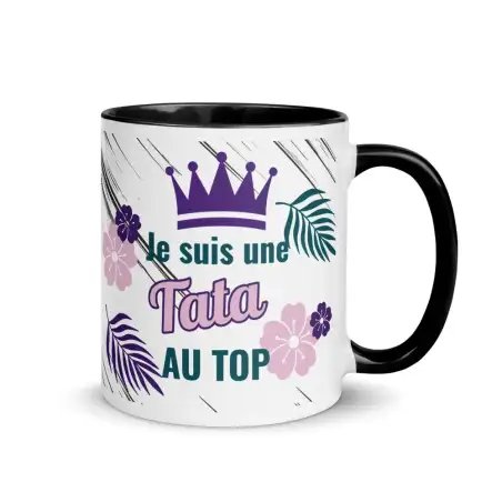 Mug "Tata au Top" | Cadeau Tante Cool & Moderne