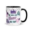 Mug "Sœur au Top" | Cadeau Sœur Cool & Moderne