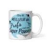 Mug "Prof Super Pouvoir" | Cadeau Prof Homme Bleu