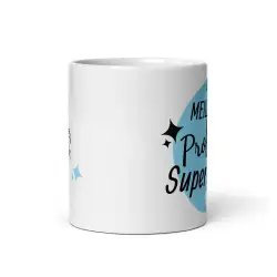 Mug "Prof Super Pouvoir" | Cadeau Prof Homme Bleu