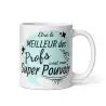 Mug "Prof Super Pouvoir" | Cadeau Prof Homme Turquoise