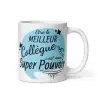 Mug "Collègue Super Pouvoir" | Cadeau Homme Bleu