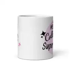 Mug "Collègue Super Pouvoir" | Cadeau Femme Rose