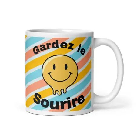 Mug "Gardez le sourire" | Cadeau Positif & Minimaliste