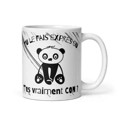 Mug "Tu fais exprès ou...?" | Cadeau Humour Collègue