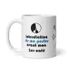 Mug "1er Café Monsieur" | Cadeau Humour Homme Matin