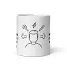 Mug "1er Café Monsieur" | Cadeau Humour Homme Matin