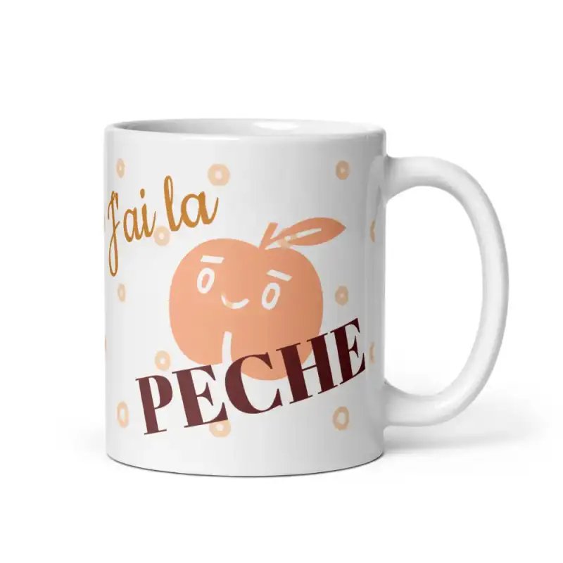 Mug "J'ai la pêche" | Cadeau Humour Jeu de Mots Original