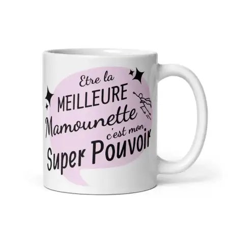 Mug "Mamounette Super Pouvoir" | Cadeau Super Maman