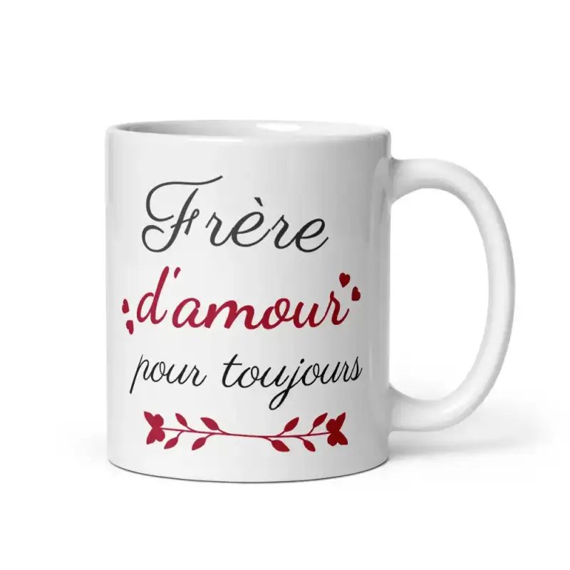 Mug "Frère d'amour pour toujours" | Cadeau Amour Fraternel