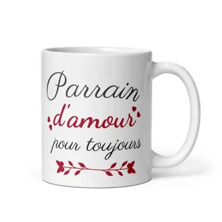 Mug "Parrain d'amour pour toujours" | Cadeau Amour Éternel Parrain