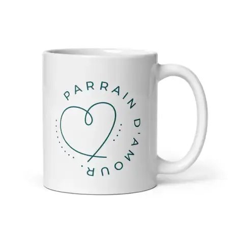 Mug "Parrain d'amour" | Cadeau Tendre pour Parrain