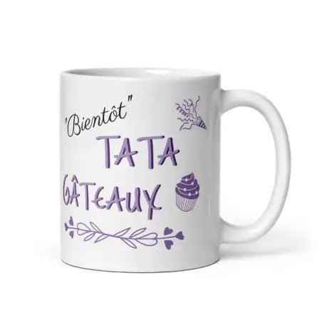 Mug "Bientôt Tata Gâteaux" | Annonce Grossesse Tante