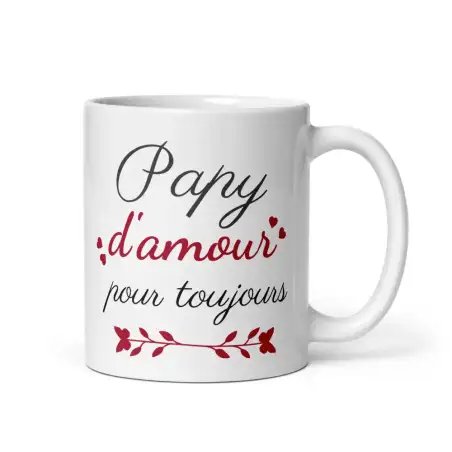 Mug "Papy d'amour pour toujours" | Cadeau Papy Amour Éternel