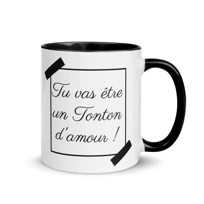 Mug "Tu vas être Tonton" | Annonce Design Dark