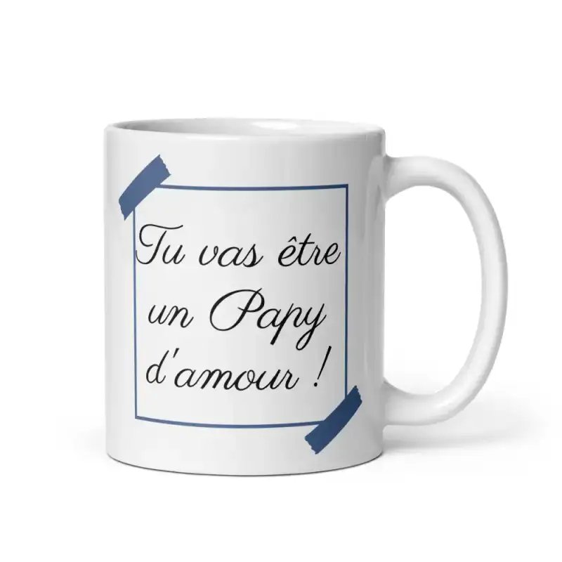 Mug "Tu vas être Papy" | Annonce Grossesse Tendre Bleu