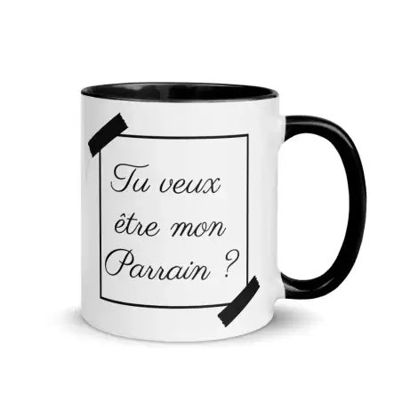 Mug "Veux-tu être mon parrain ?" | Demande Parrain Chic