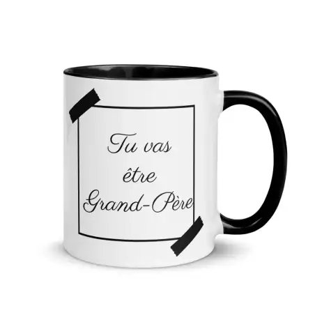 Mug "Tu vas être Grand-père" | Annonce Design Dark
