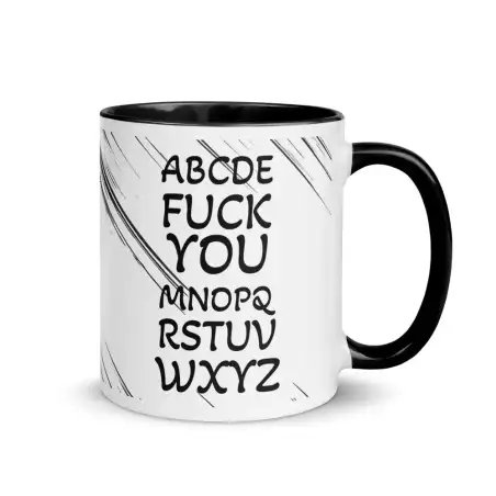 Mug "ABCD... Ta gueule" | Cadeau Humour & Sarcastique