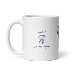 Mug "Je suis compliqué" | Cadeau Homme Bleu Épuré