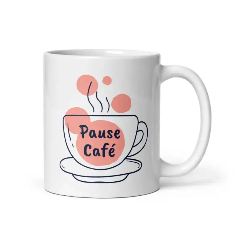 Mug "Pause Café... Ne me parle pas" | Cadeau Humour Matin