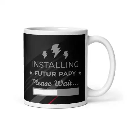Mug "Futur Papy" | Version Dark & Moderne