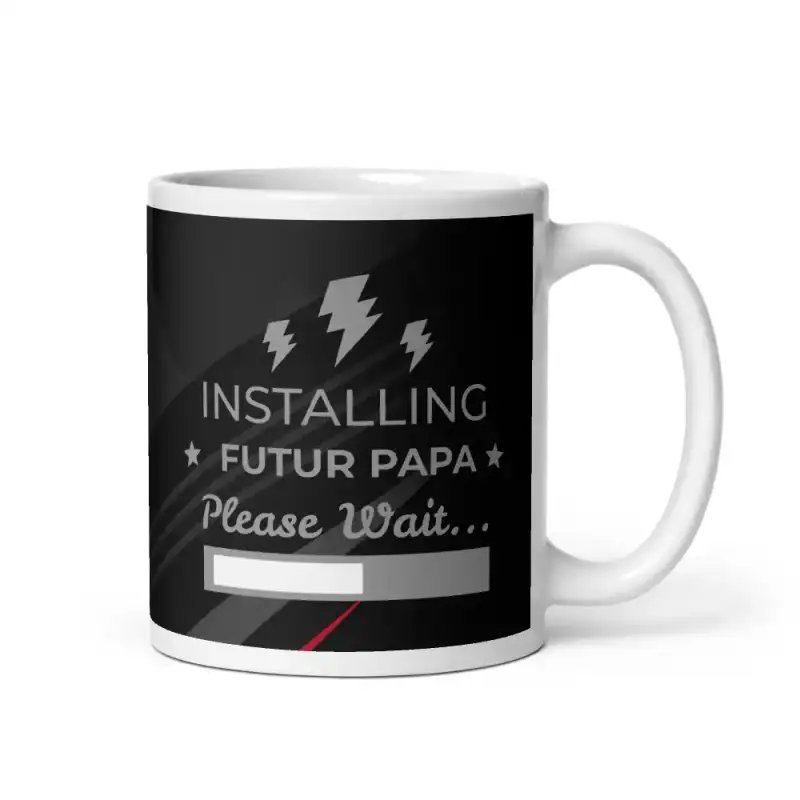 Mug "Futur Papa" | Version Dark & Moderne