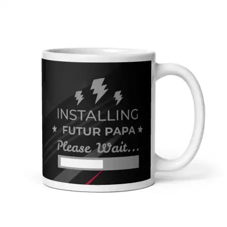 Mug "Futur Papa" | Version Dark & Moderne