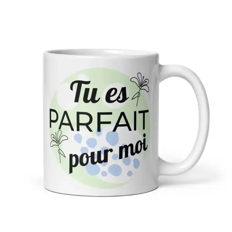Mug "Tu es parfait pour moi" | Cadeau Romantique pour Homme