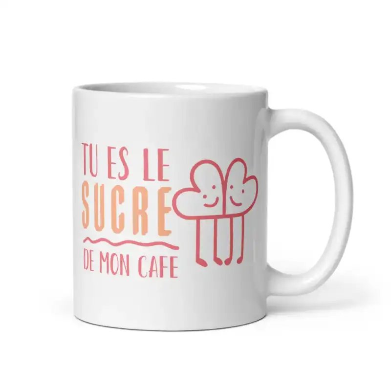 Mug "Le sucre de mon café" | Cadeau Couple Chaleureux