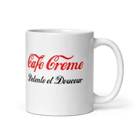 Mug "Café Crème" Style Iconique | Cadeau Design & Original
