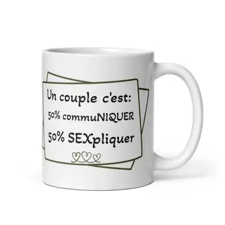 Mug Humour Couple | "Un couple c'est..." - Le Modèle Original
