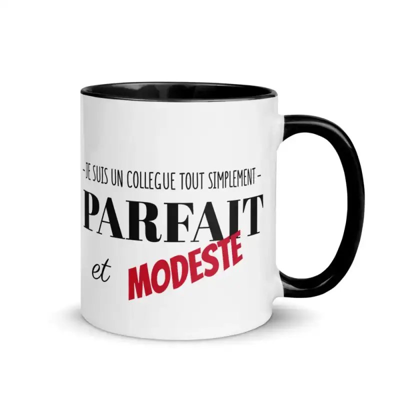 Mug Collègue Parfait & Modeste | Cadeau Départ & Anniversaire Homme