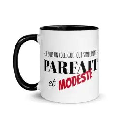 Mug Collègue Parfait & Modeste | Cadeau Départ & Anniversaire Homme