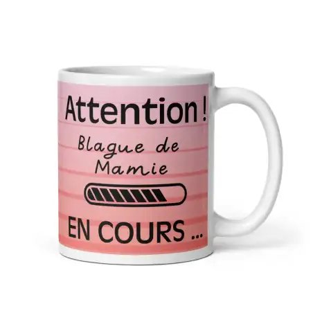 Mug "Blague de Mamie" | Cadeau Mamie Coloré & Fun