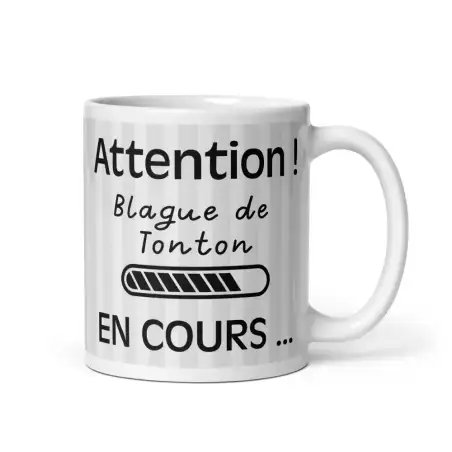 Mug "Blague de Tonton" | Cadeau Humour Tonton Classique