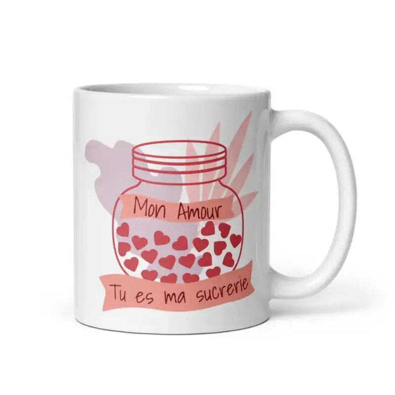 Mug "Ma Sucrerie Préférée" | Cadeau de Couple Mignon & Gourmand