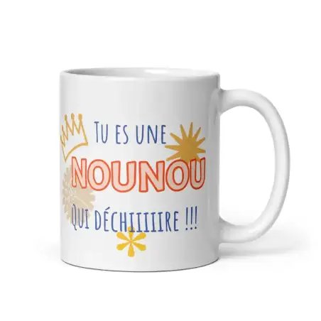 Mug "Nounou qui déchire" | Cadeau Nounou Cool & Moderne