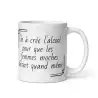 Mug "On a créé l'alcool..." | Cadeau Humour Femme Apéro